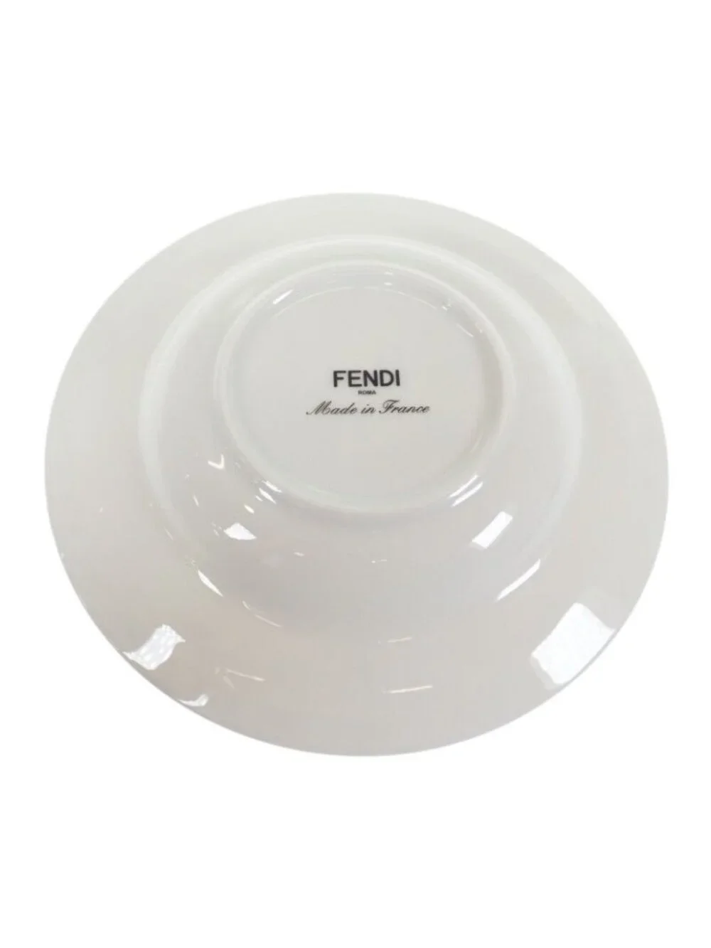 Fendi O'Lock Plate Set of 2 7 Tableware Porcelain White